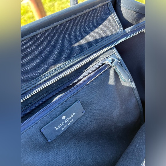 Kate Spade Denim Bag. 💕 - Picture 9 of 12